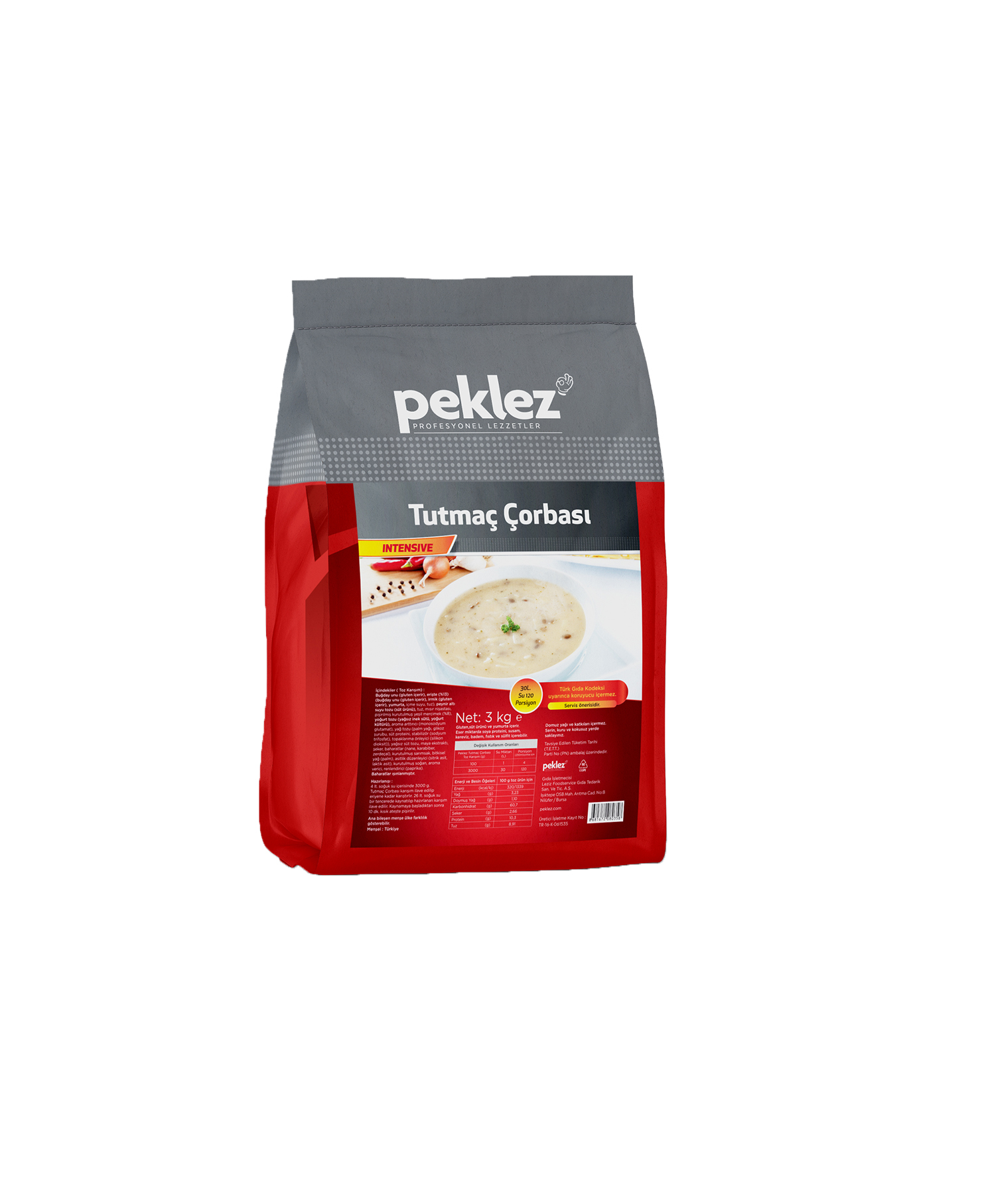  PEKLEZ TUTMAÇ ÇORBA 3 KG*4 AD