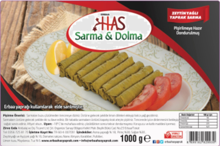  HAS YAPRAK SARMA DONUK 1000 GR 