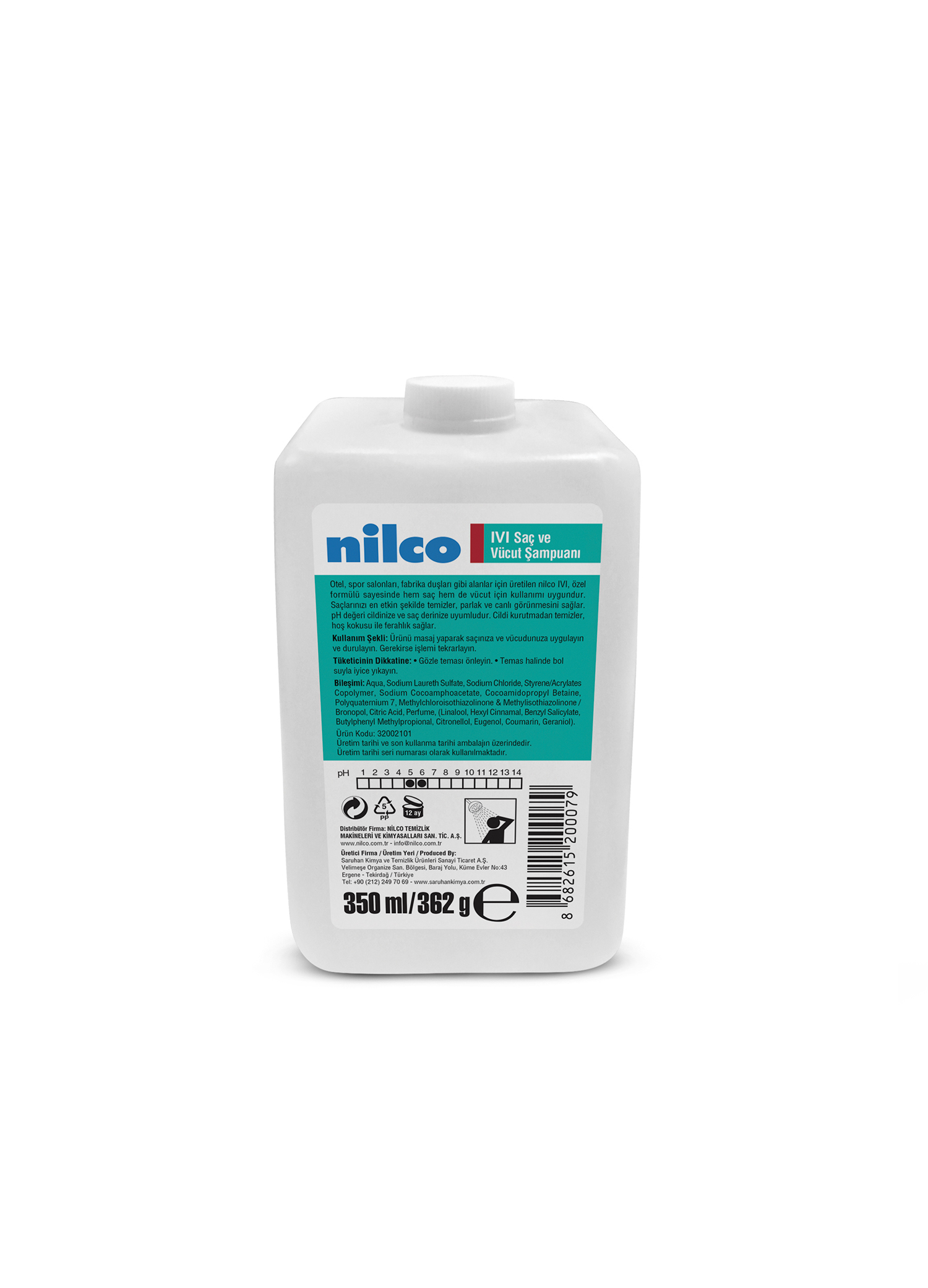  NİLCO İVİ 350 ML Saç ve Vücut Şampuanı Kartuş