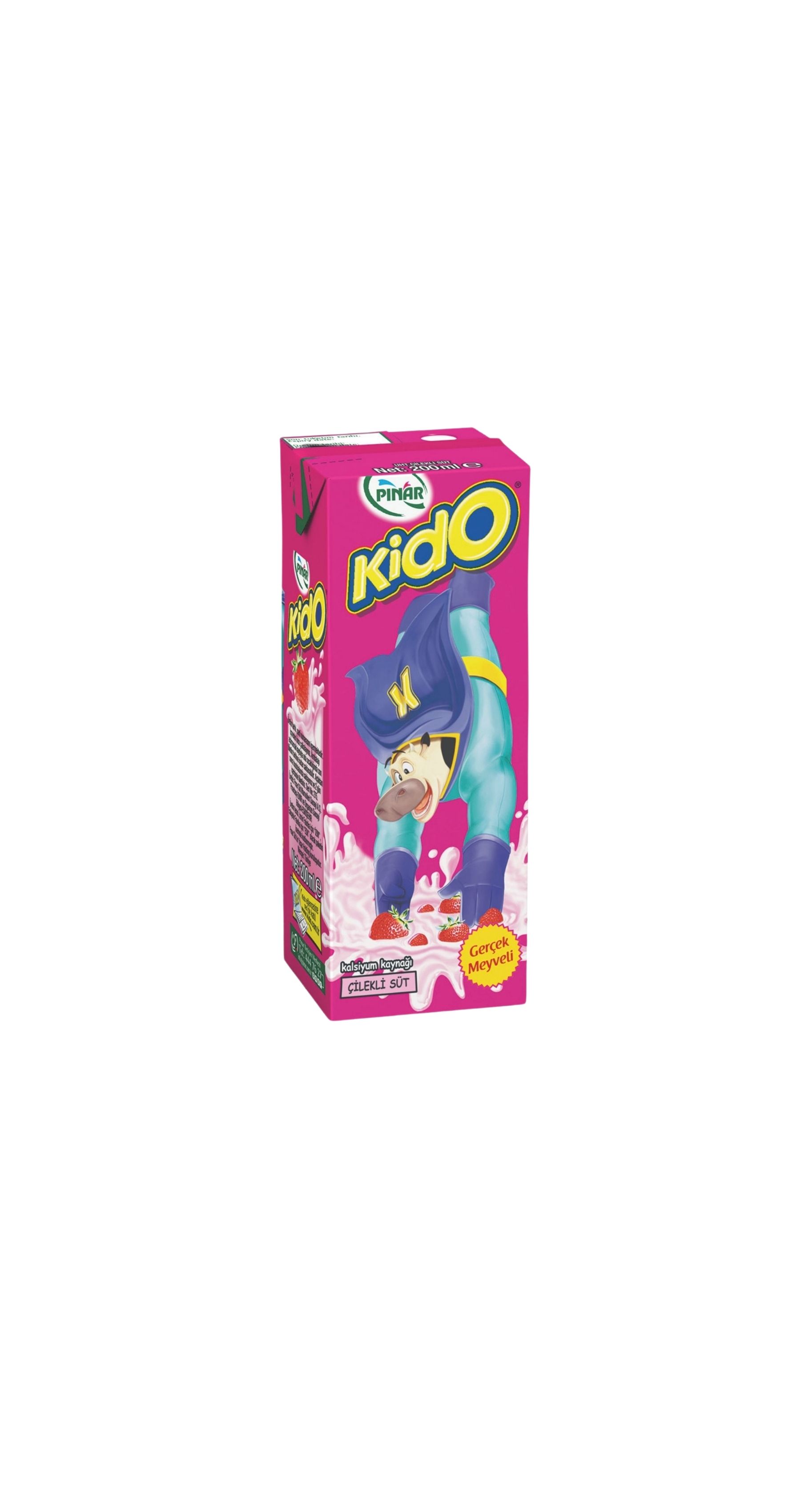  PINAR KİDO ÇİLEKLİ SÜT 180 ml x 27 Ad
