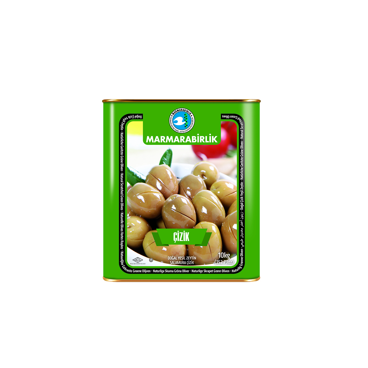  MARMARABİRLİK YEŞİL ZEYTİN ÇİZİK  321-350  10 KG