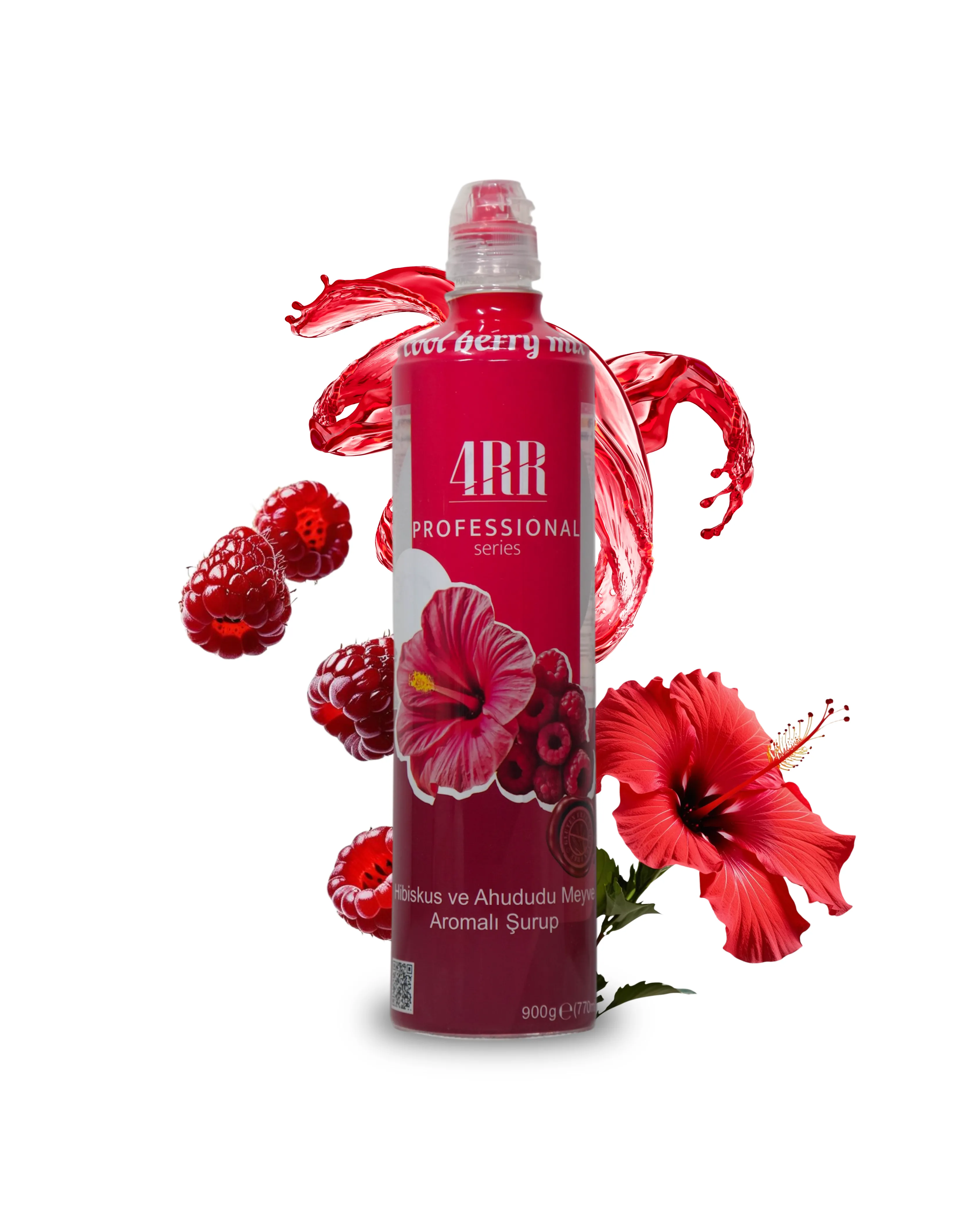  4RR Hibisküs Ahududu Aromalı Şurup 750 ml