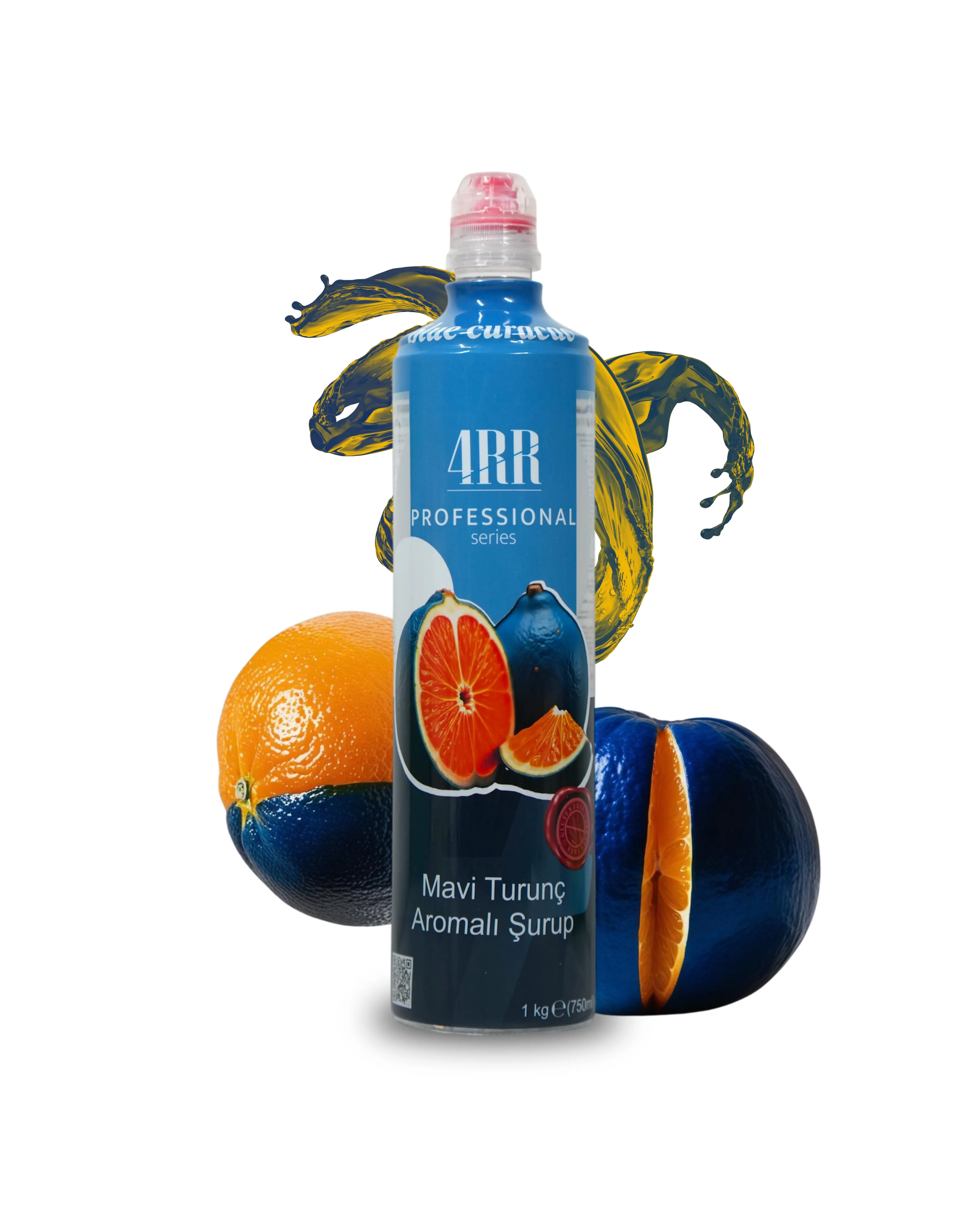  4RR Mavi Turunç Aromalı Şurup 750 ml