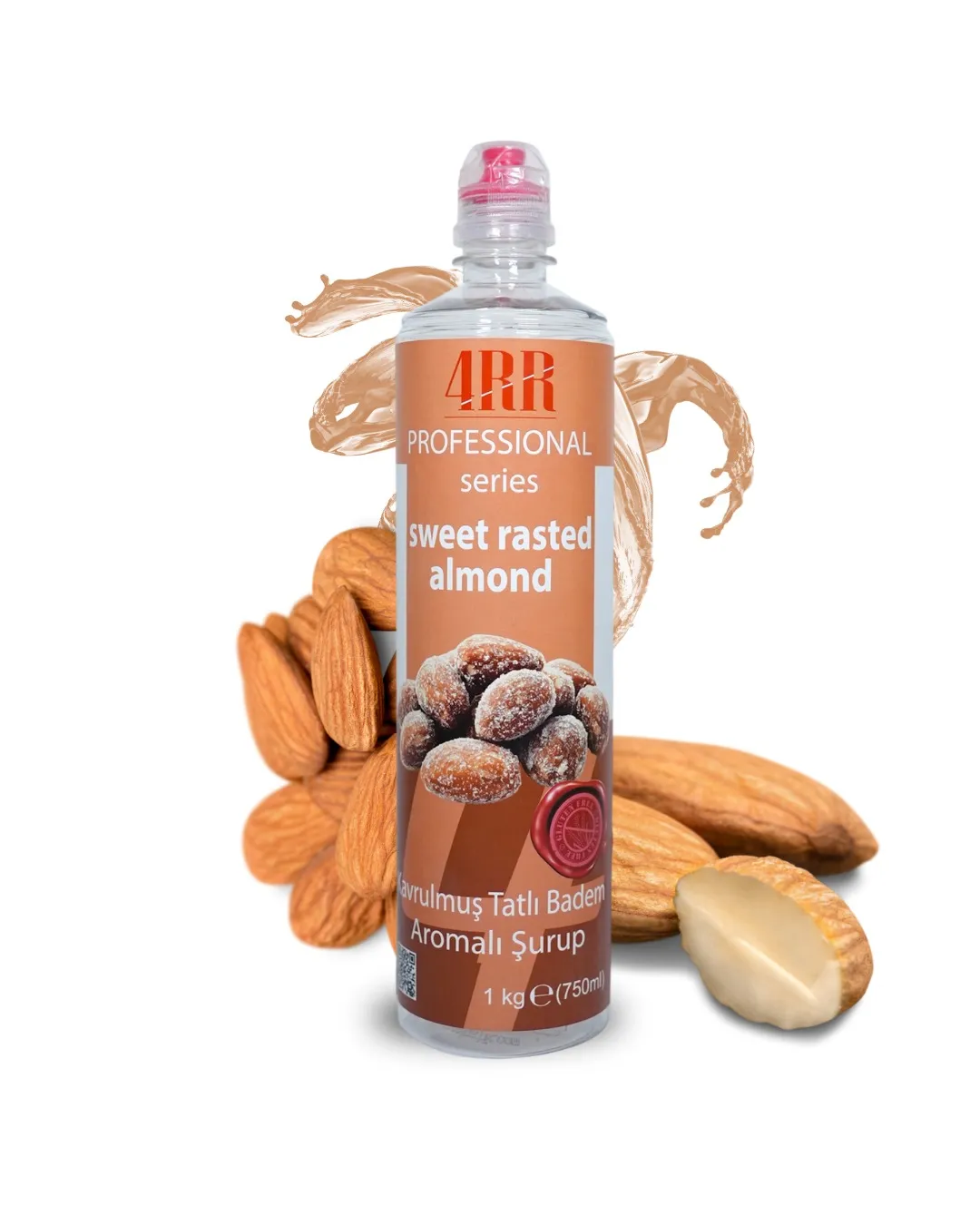  4RR Kavrulmuş Badem Aromalı Şurup 750 ml