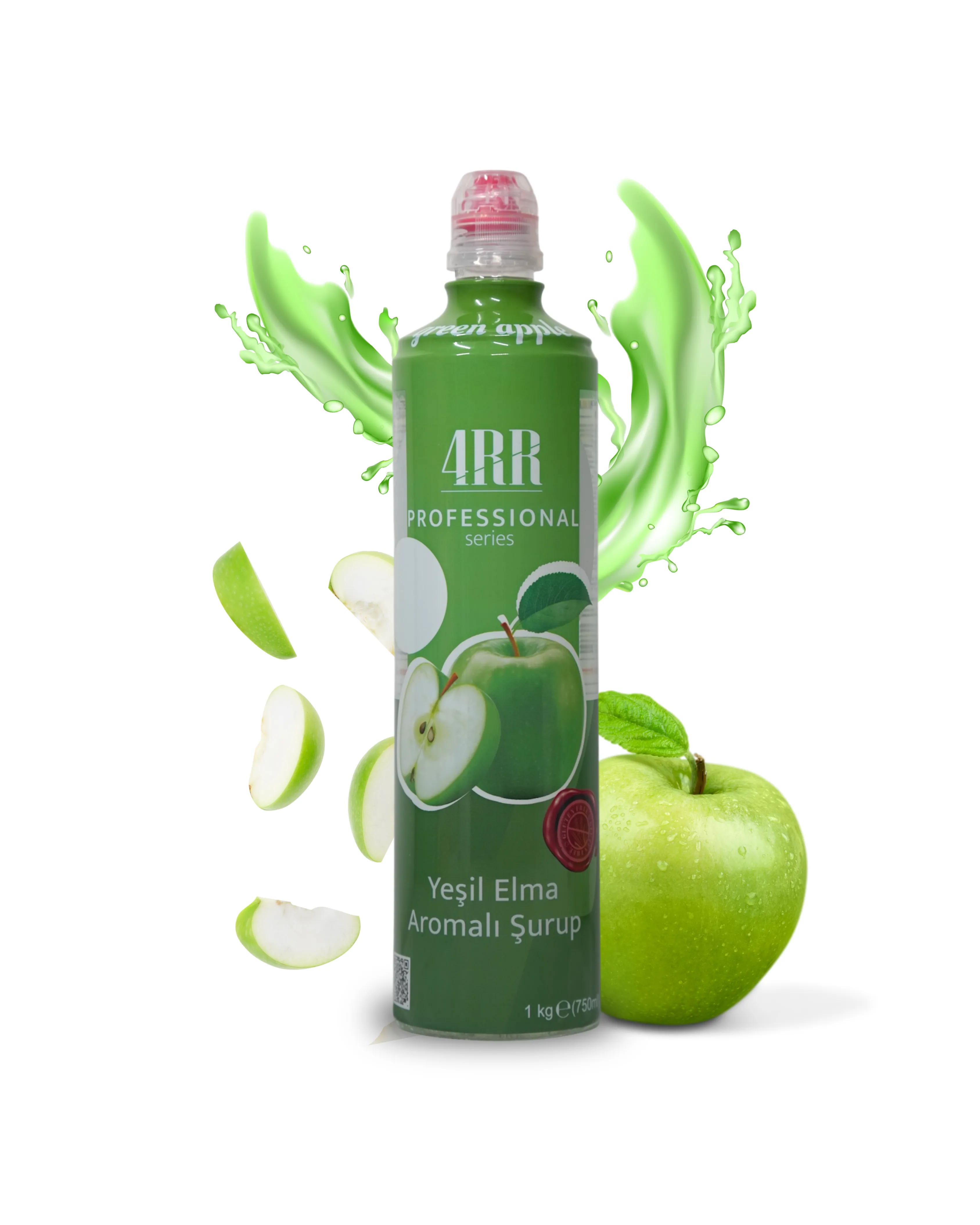 4RR Yeşil Elma Aromalı Şurup 750 ml