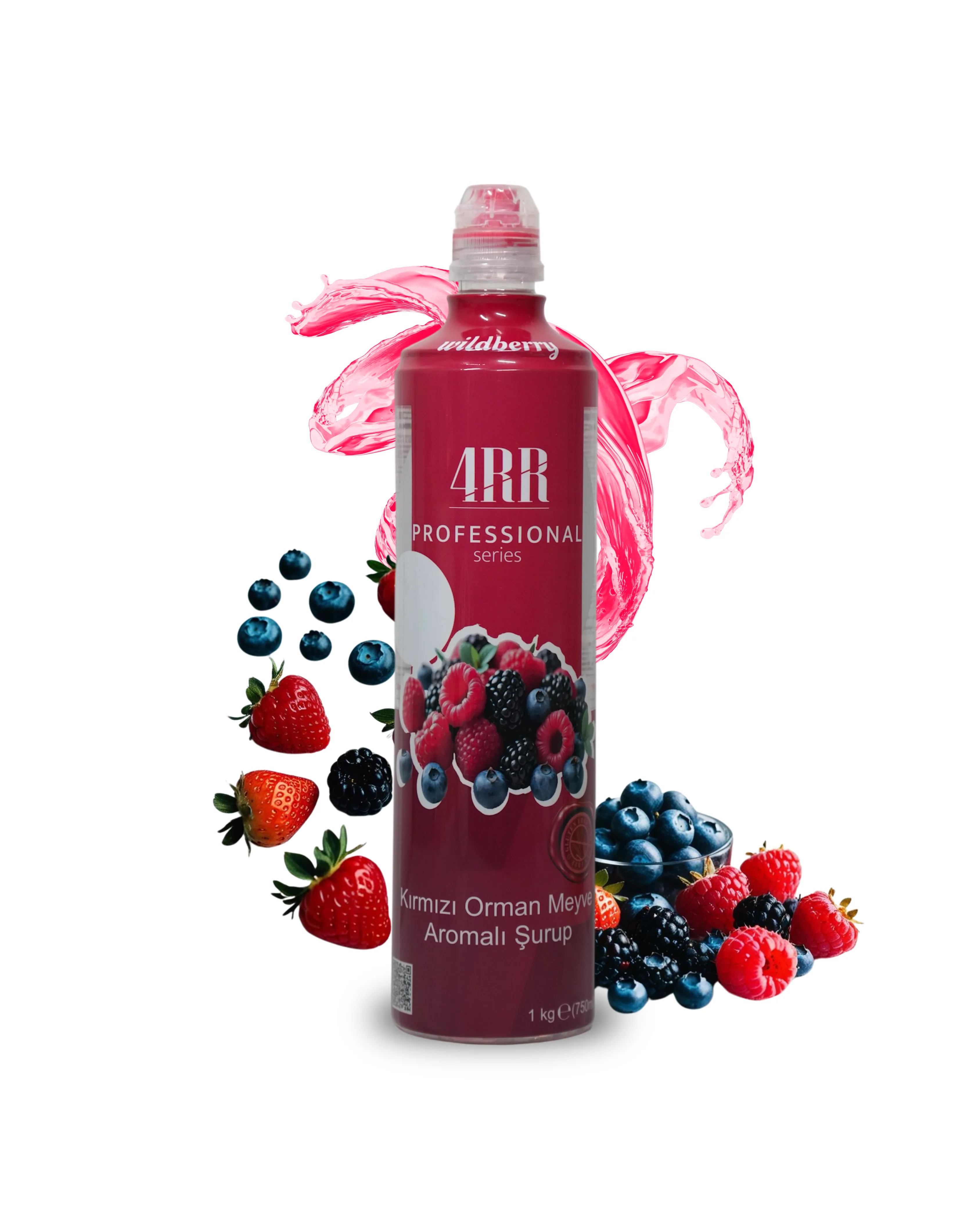  4RR Kırmızı Orman Meyveleri Aromalı Şurup 750 ml