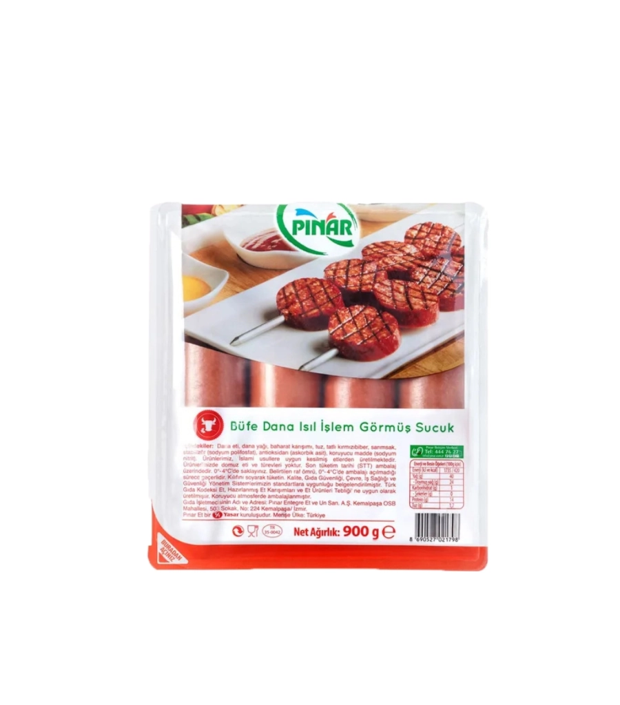  PINAR SUCUK BÜFE DANA BATON 900 GR.* 6 ADET 