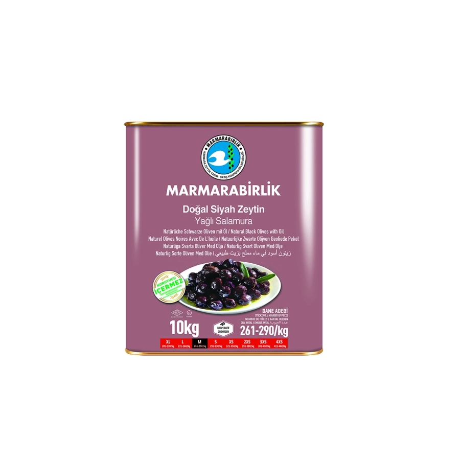  MARMARABİRLİK SİYAH ZEYTİN SÜPER Y.S.261-290 10 KG