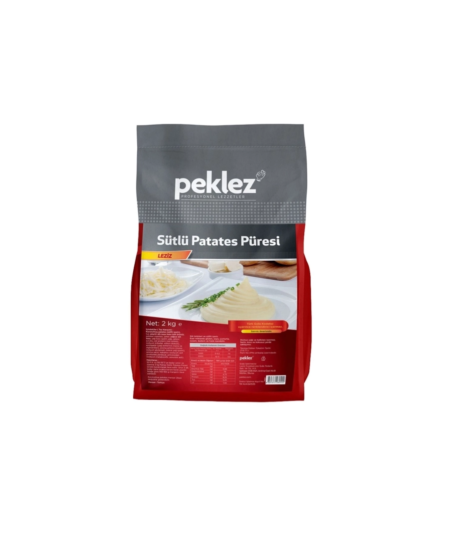  PEKLEZ PATATES PÜRESİ LEZİZ 2 KG * 4 AD