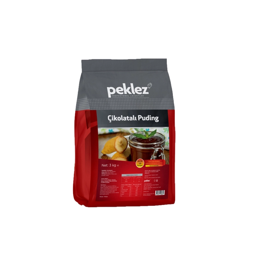  PEKLEZ PUDİNG ÇİKOLATALI 3 KG * 4AD