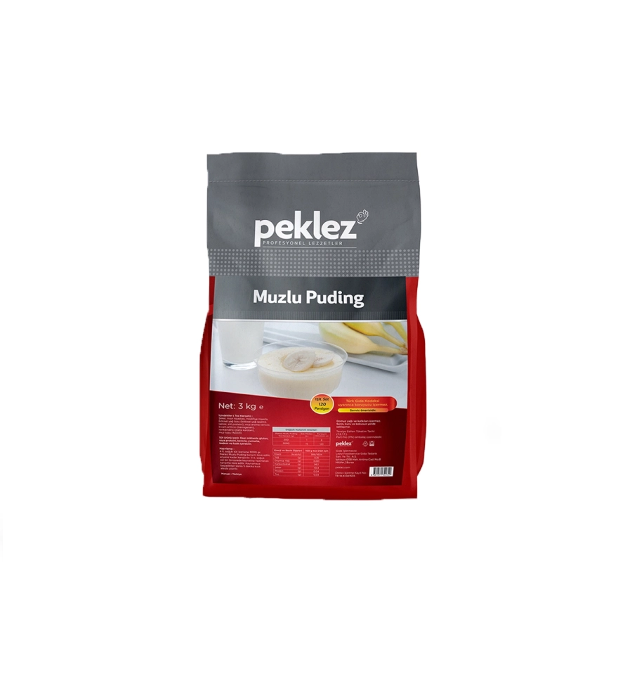  PEKLEZ PUDİNG MUZLU 3 KG * 4AD