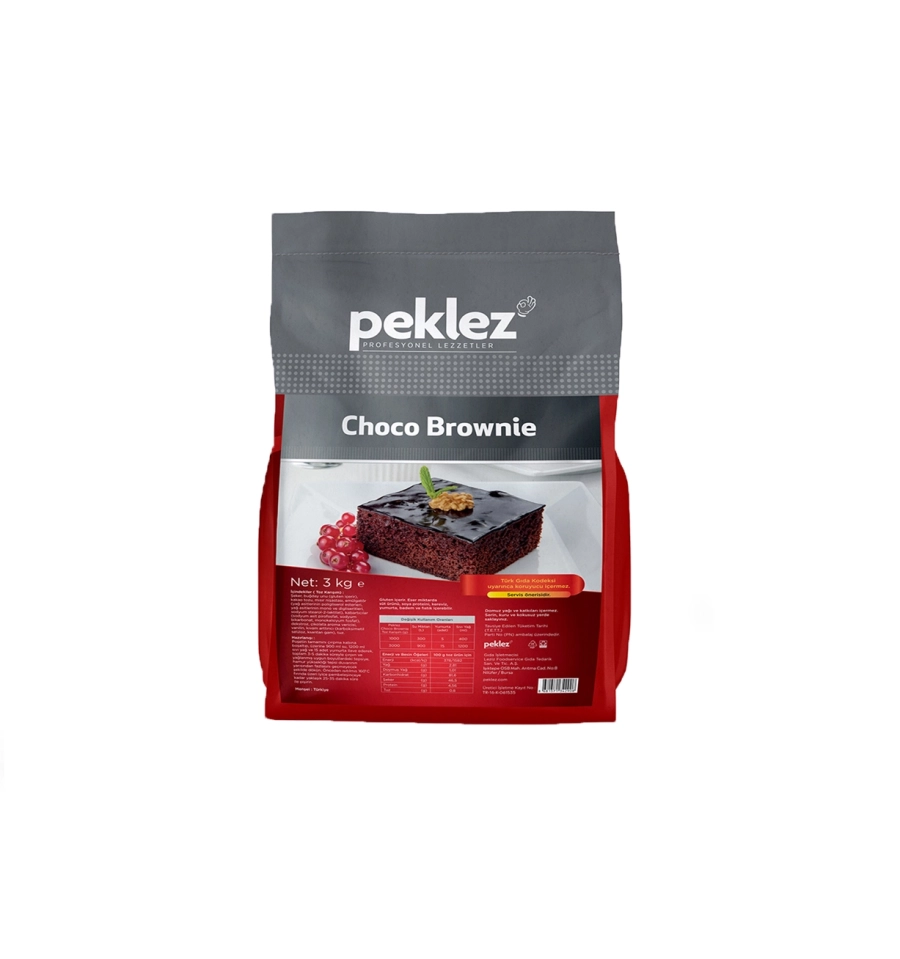  PEKLEZ CHOCO BROWNİ 3 KG*4AD