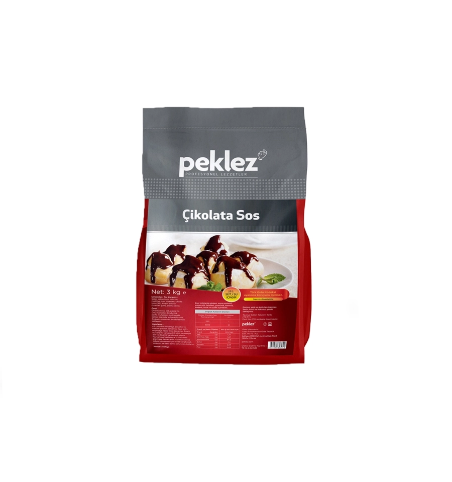  PEKLEZ ÇİKOLATA SOS 3 KG * 4 AD