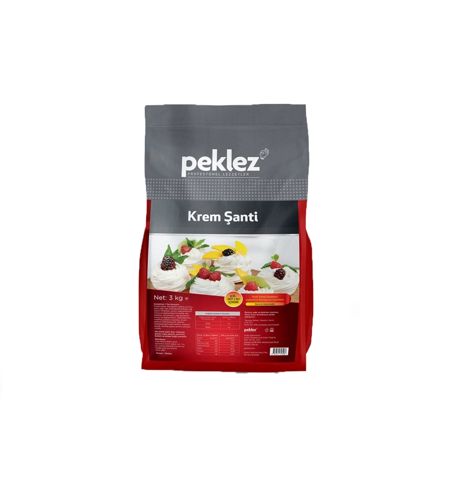  PEKLEZ KREM ŞANTİ 3 KG * 4 AD