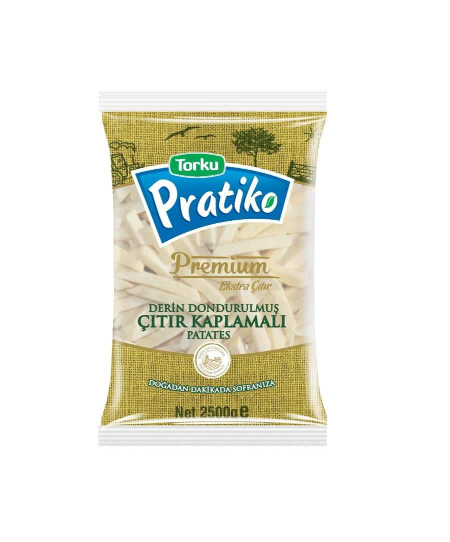  PRATİKO PATATES KAPLAMALI 9*9 12,5 KG(2500 GR*5PK)