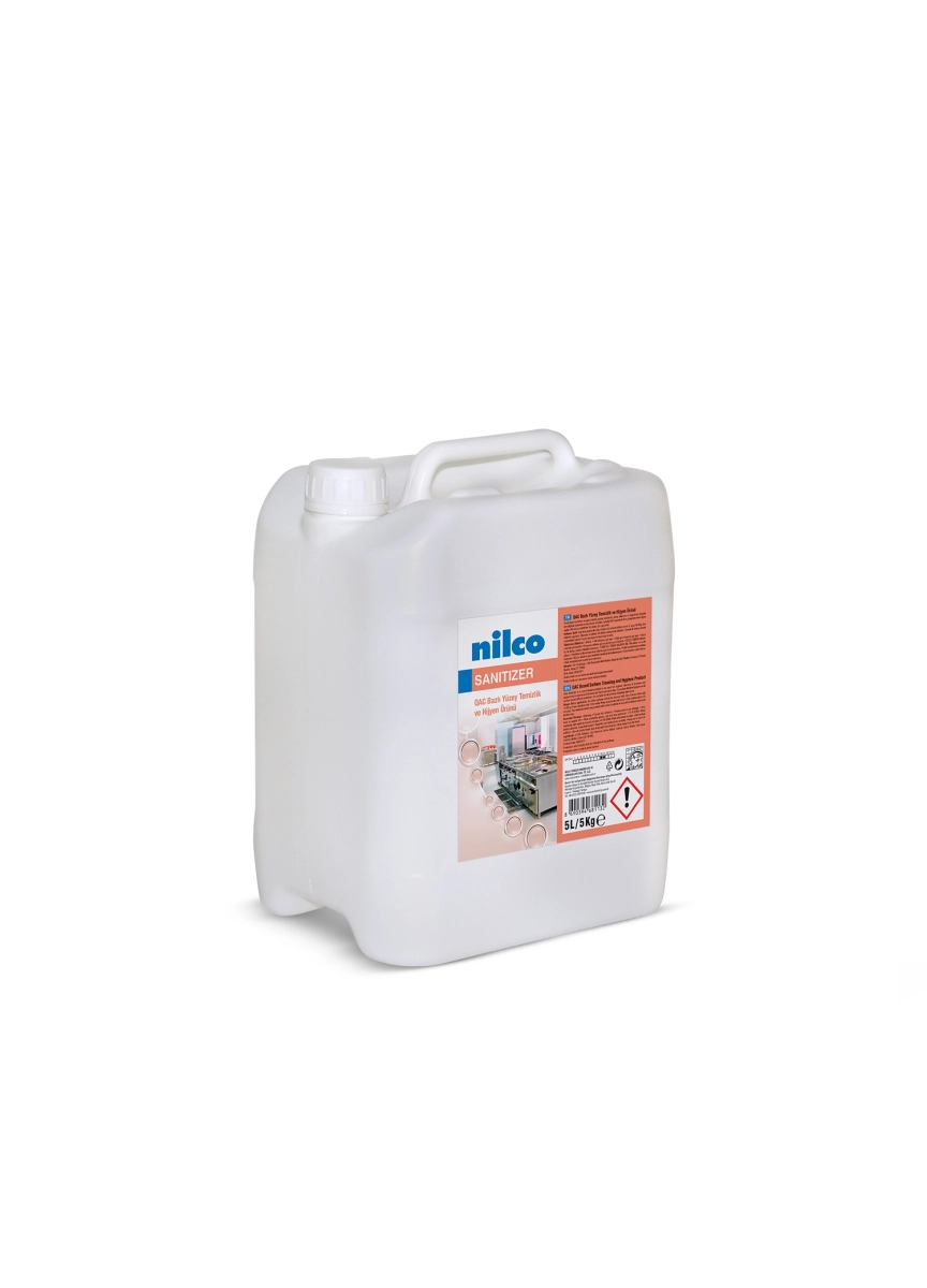  NİLCO SANİTİZER 5 Lt/5 Kg QAC Bazlı Yüzey Tem.Ür.