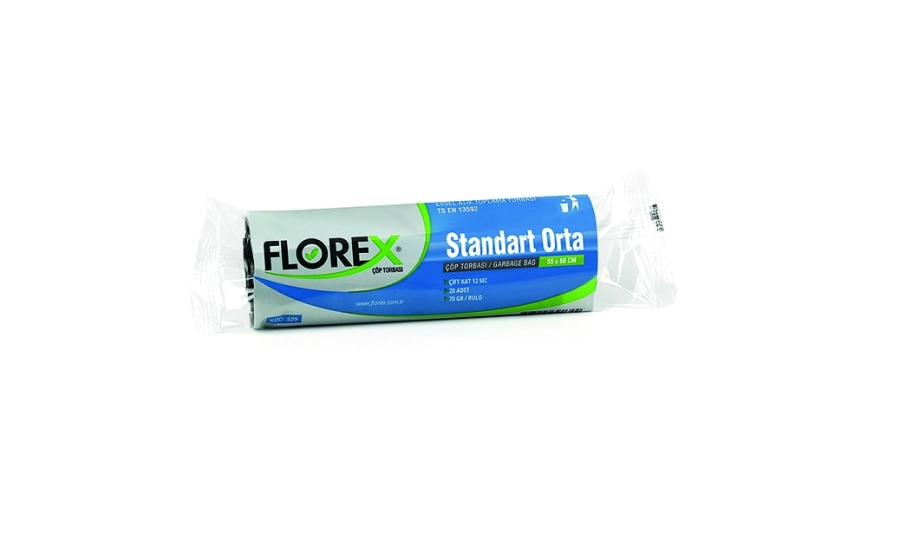  FLOREX STAND. ORTA SİYAH ÇÖP TOR.55*60(20AD*50 RL)